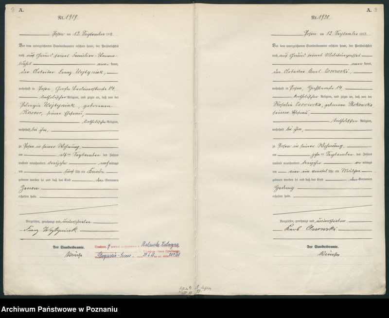 Obraz 7 z jednostki "Księga miejscowa urodzeń tom V [Rejestr główny urodzeń]"