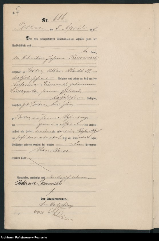 Obraz 9 z jednostki "Księga urodzeń t. II"