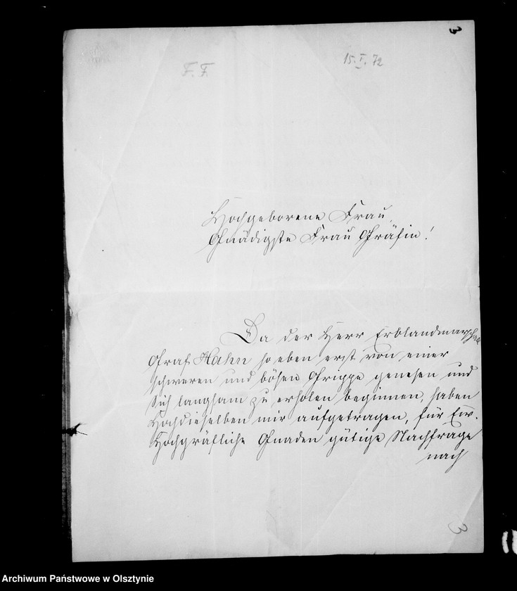 image.from.unit.number "/Erblandmarschall Friedrich Franz Gf. Hahn- Basedow an seine Tante Anna Gfin Lehndorff geb. Hahn/"