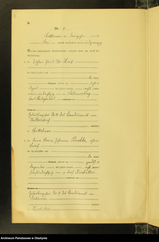 image.from.unit.number "Heiraths-Neben-Register Nr 1 - 14 [ Księga małżeństw - wtóropis ]"