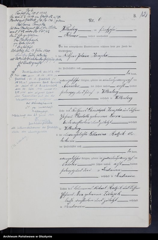 image.from.unit.number "Heiraths-Neben-Register Nr 1 - 44"