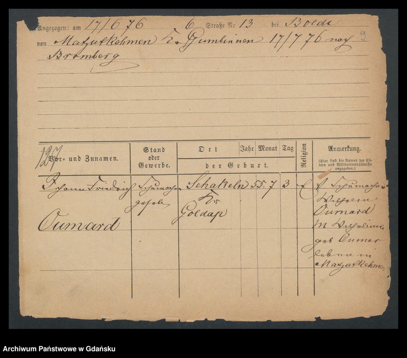 image.from.unit.number "Karty meldunkowe: Ottogrunkowsky - Paetcke"