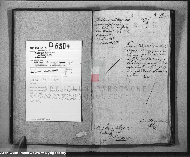 image.from.unit.number "Duplicate der Civil Standes Bücher der Juden Gemeinde zu Wilatowo"