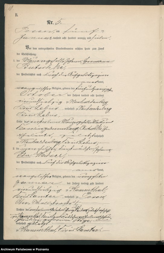 Obraz 12 z jednostki "Księga małżeństw t. I"