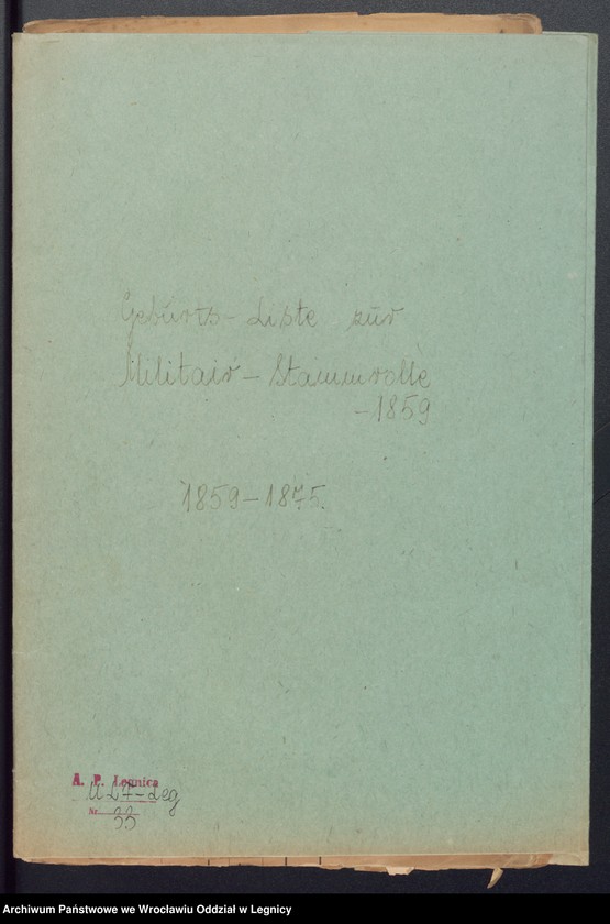 image.from.unit.number "Geburts-Liste zur Militair Stammrolle"