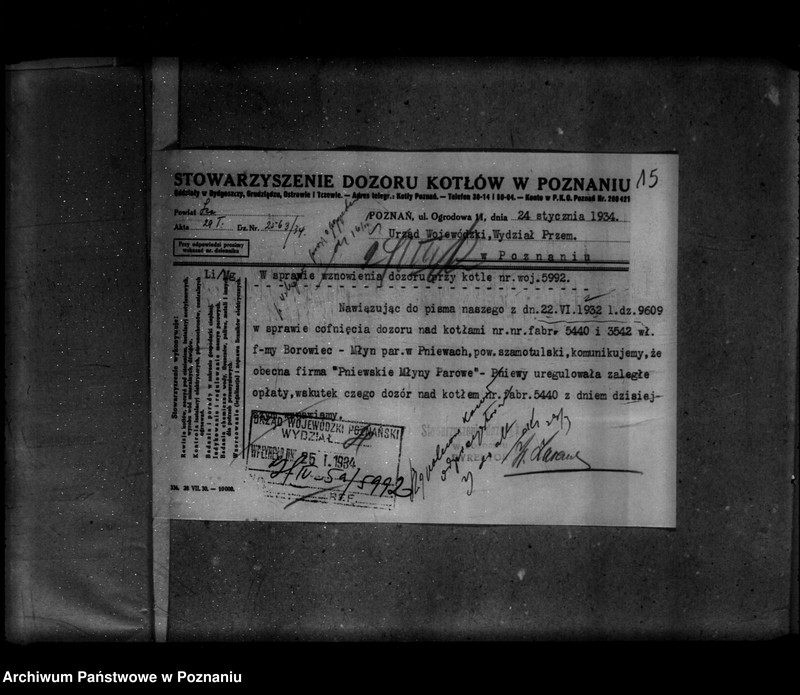 Obraz 19 z jednostki "Młyn parowy w Pniewach powiat szamotulski nr woj. 5992"