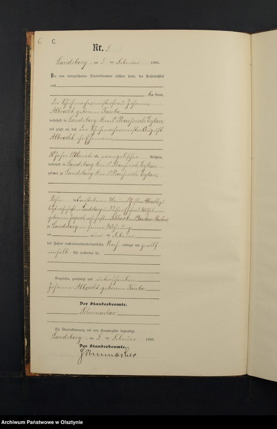 image.from.unit.number "Sterbe-Neben-Register Nr 1 - 45"