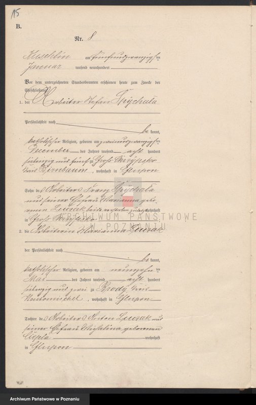 Obraz 18 z jednostki "Heiraths-Haupt-Register"