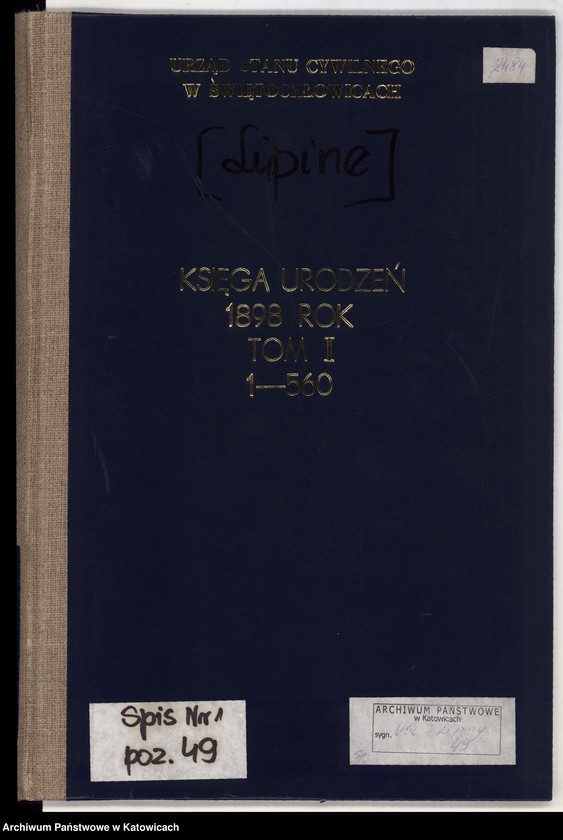 image.from.unit.number "Księga urodzeń T.1 nr 1-560"