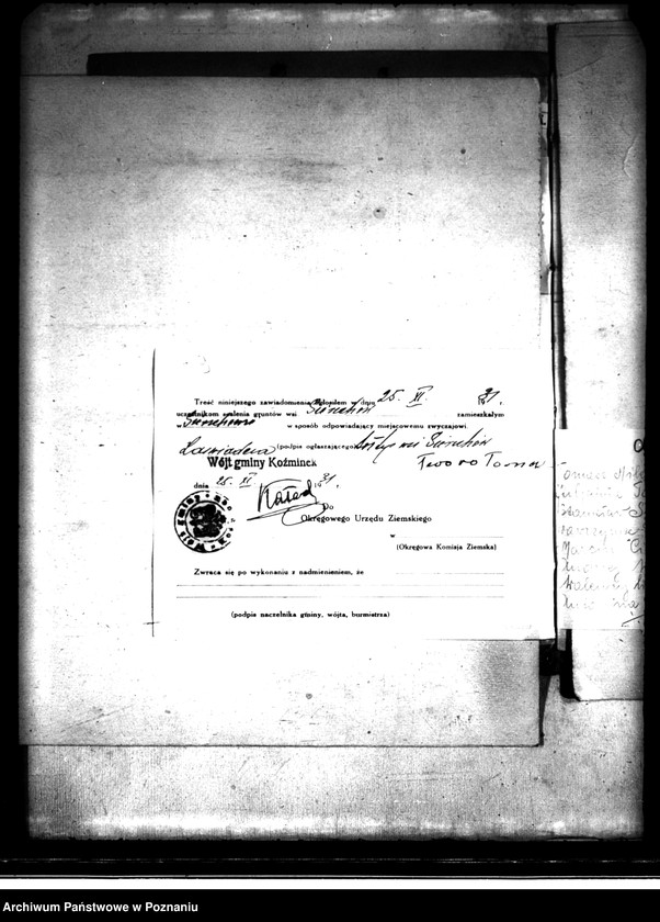 Obraz 13 z jednostki "Scalenie gruntów we wsi Sierzchów powiatu kaliskiego"