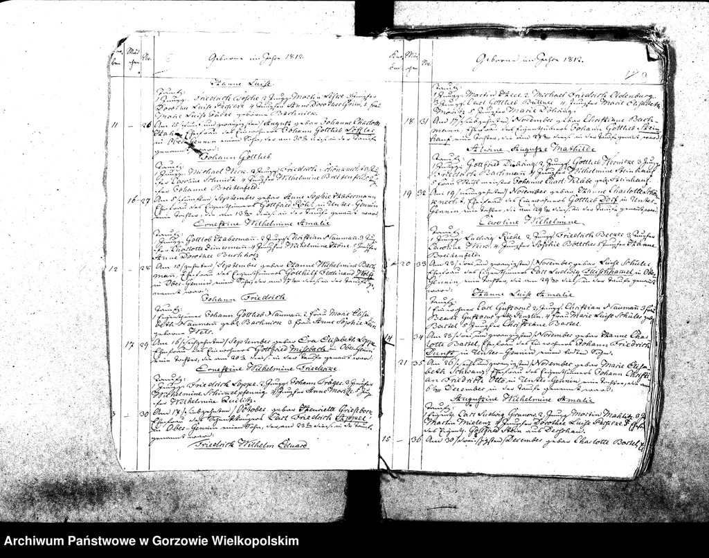 image.from.unit.number "Duplikate der Kirchenbücher von der Parochie Genninsch Warthebruch: Spiegel, Blumenthal, Bergenhorst, Haferwiese, Genninsch Warthebruch, Johanneshof, Ludwigsthal"