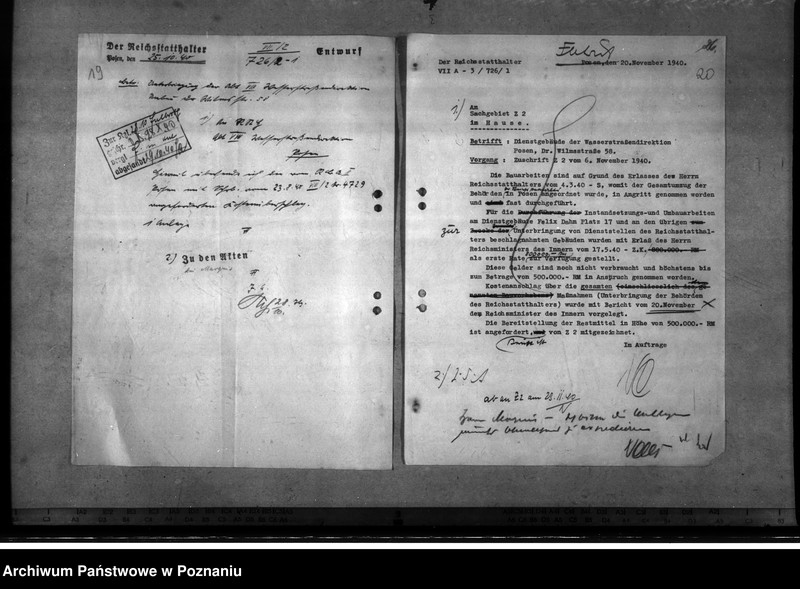 Obraz 14 z jednostki "Dienstgebäude des Reichsstatthälters Dr. Wilmsstrasse 58 - Poznań"