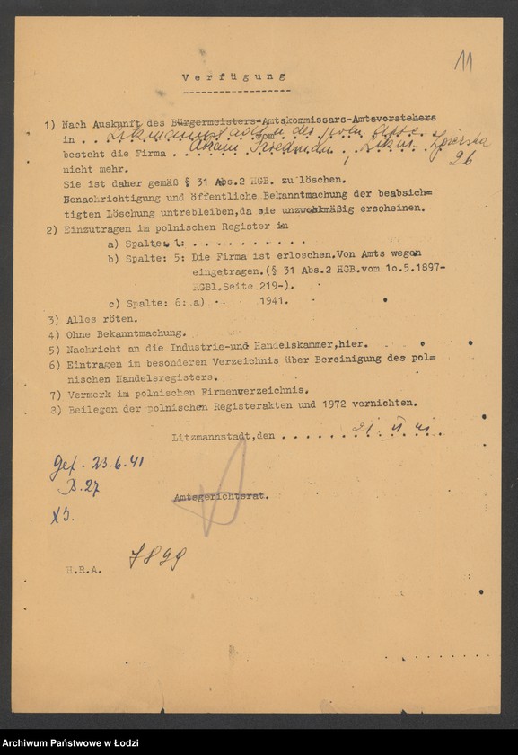 Obraz 13 z jednostki "Abram Friedman- sprzedaż maszyn do szycia"