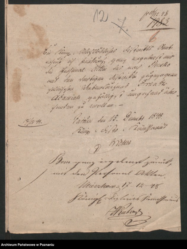 Obraz 14 z jednostki "A. betr. Personalia der polnischen Überläufer Franz und Sofia Adamczak /al. Gościniak, Adamiak/"