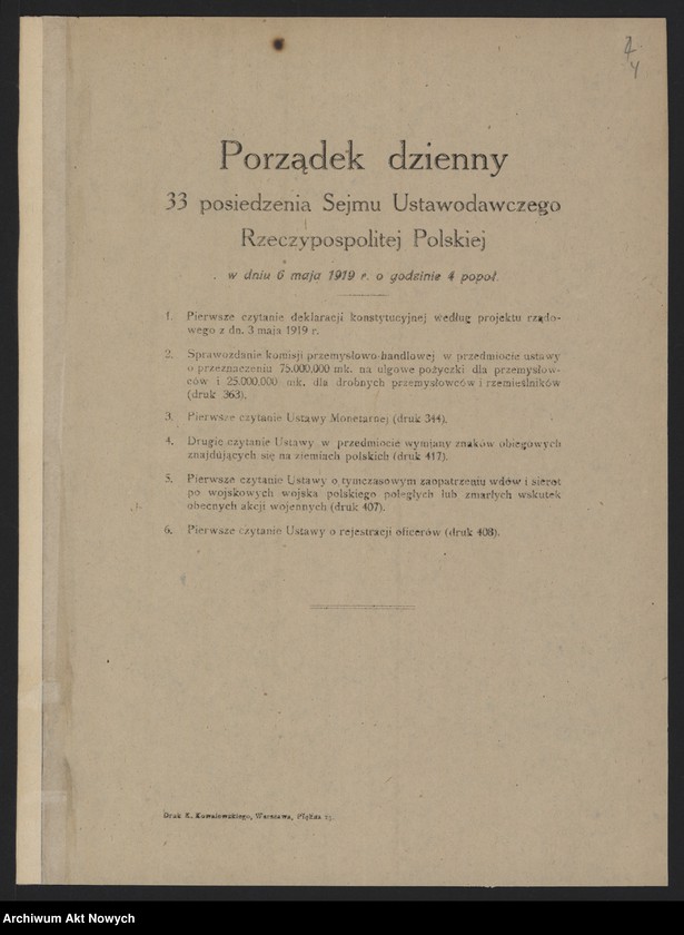image.from.unit.number "Sejm nr 2. Przemówienie I. J. Paderewskiego, stenogramy; 103-go posiedzenia Sejmu, przemówień posłów, porządki dzienne obrad, uchwały, projekty ustaw"