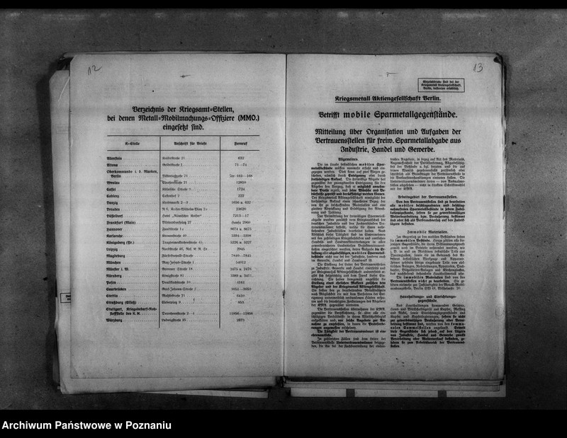 Obraz 12 z jednostki "Rozpoządzenia niemieckiego ministerstwa wojny dotyczące konfiskat kruszczów - druk, [język niemiecki.]"