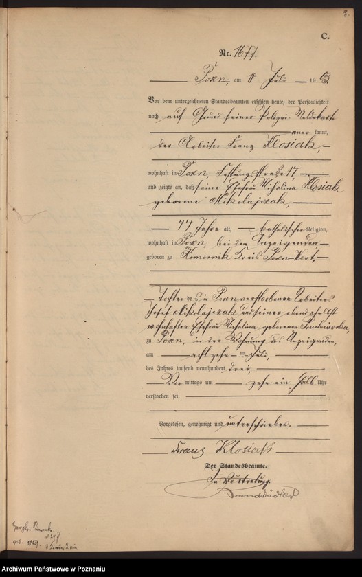 Obraz 6 z jednostki "Księga zgonów tom IV"