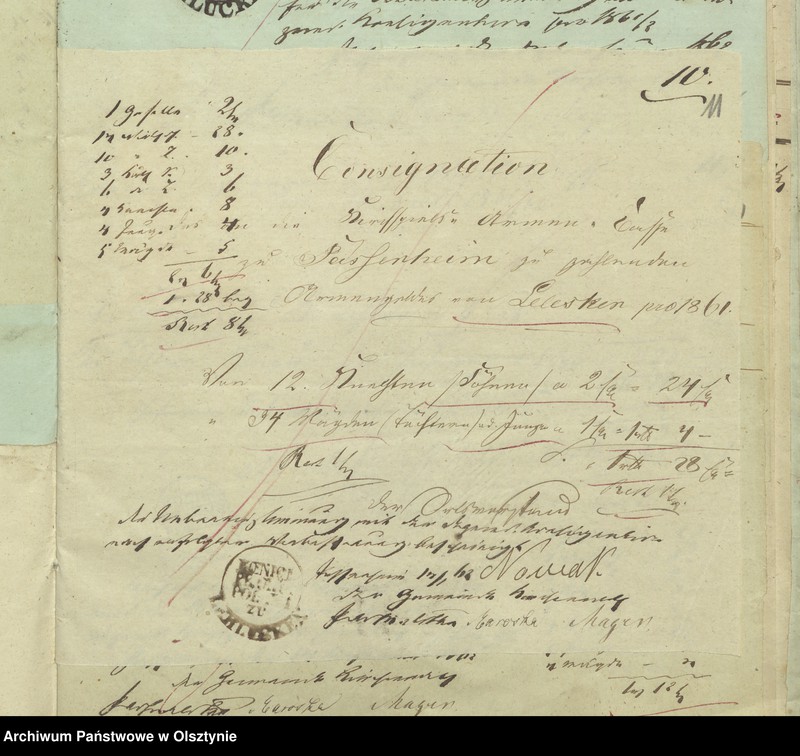 image.from.unit.number "Einnahme und Ausgabe Beläge zur Kirchspiels Armen-Kassen-Rechnung"