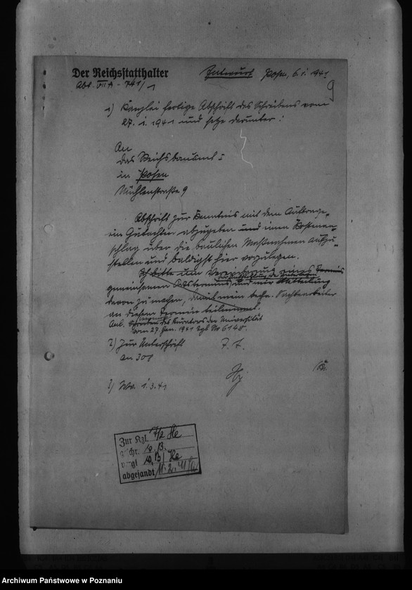 Obraz 13 z jednostki "Bauarbeiten für die Reichsuniversitât Posen"