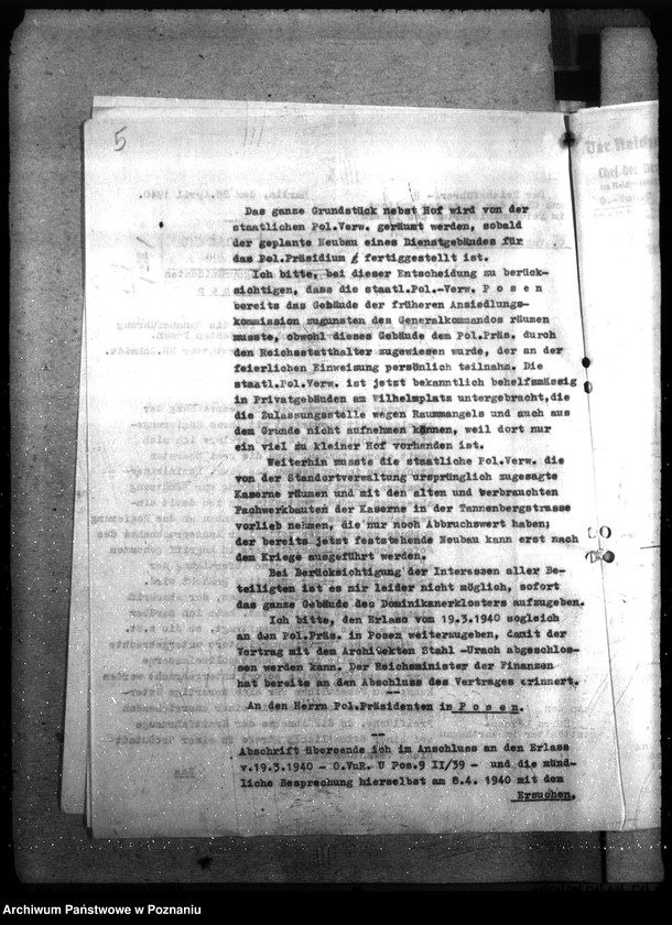 Obraz 9 z jednostki "Polizeidienststelle Dominikanerkloster, Posen"