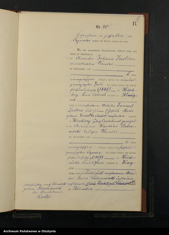 image.from.unit.number "Heirats-Neben-Register Nr 13-22"