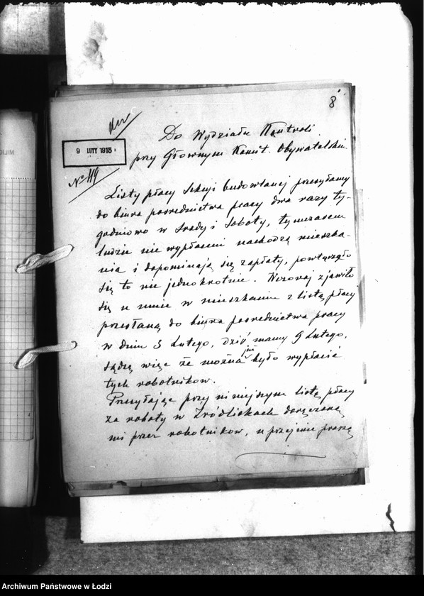 Obraz 11 z jednostki "Korespondencja Sekcji Budowlanej [z Komitetem Kontroli-rachunki, rozliczenia za wykonane prace]"