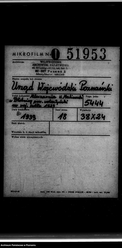 Obraz 2 z jednostki "Mleczarnia W. Malinowskiego w Błotnicy powiat wolsztyński nr woj. kotła 1929"