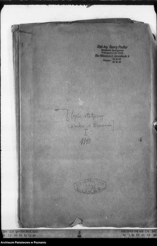 Obraz 4 z jednostki "Opis statyczny zamku w Poznaniu - I"