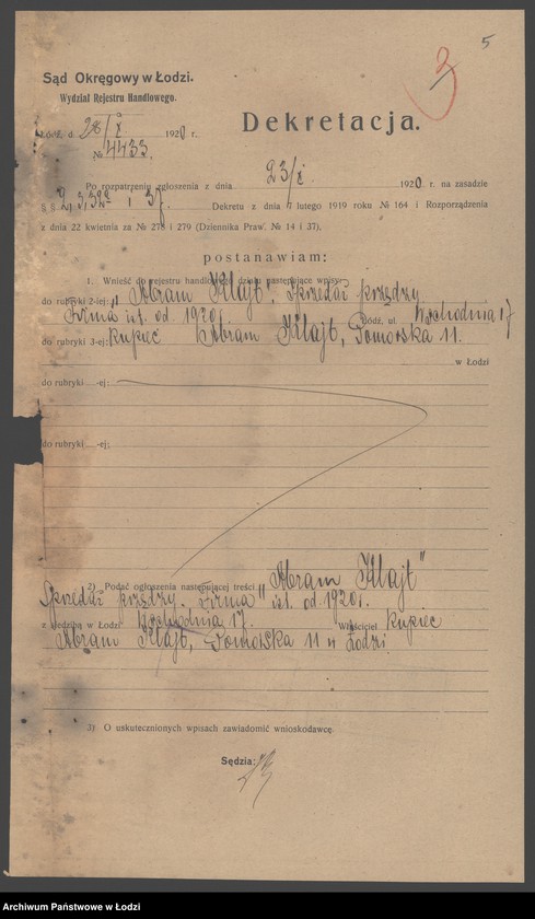 Obraz 7 z jednostki "Abram Klajt- sprzedaż przędzy"