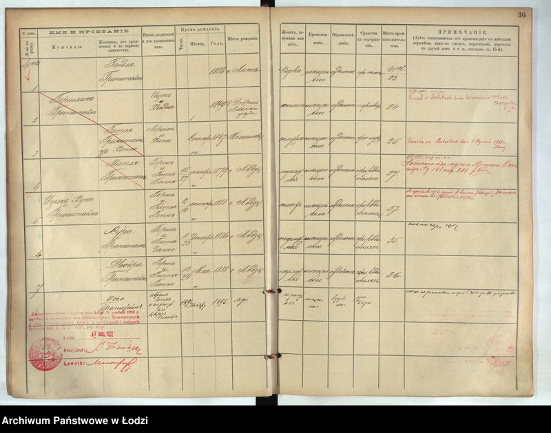 image.from.unit.number "[Księga ludności stałej m. Łodzi guberni piotrkowskiej - Dzielnicy Stara Wieś nr domu 40-69]"