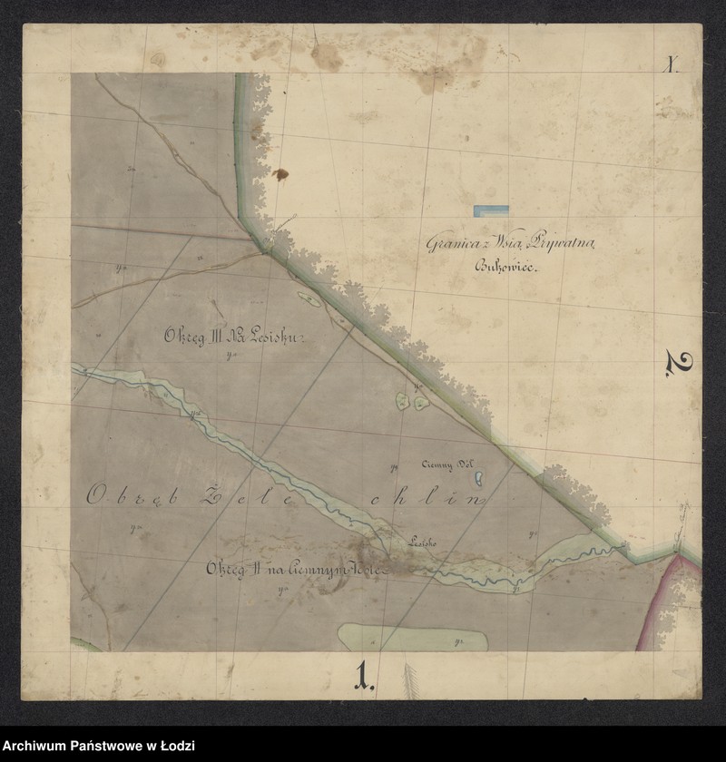 Obraz 9 z jednostki "Plan dóbr skonfiskowanych Tomaszów Mazowiecki składających się z kluczy Żelechlin i Kopiec położonych w gubernii mazowieckiej powiecie rawskim"
