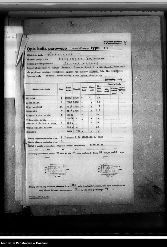 Obraz 8 z jednostki "Tartak parowy Steinerta w Koźminie pow. krotoszyński nr woj. 398"