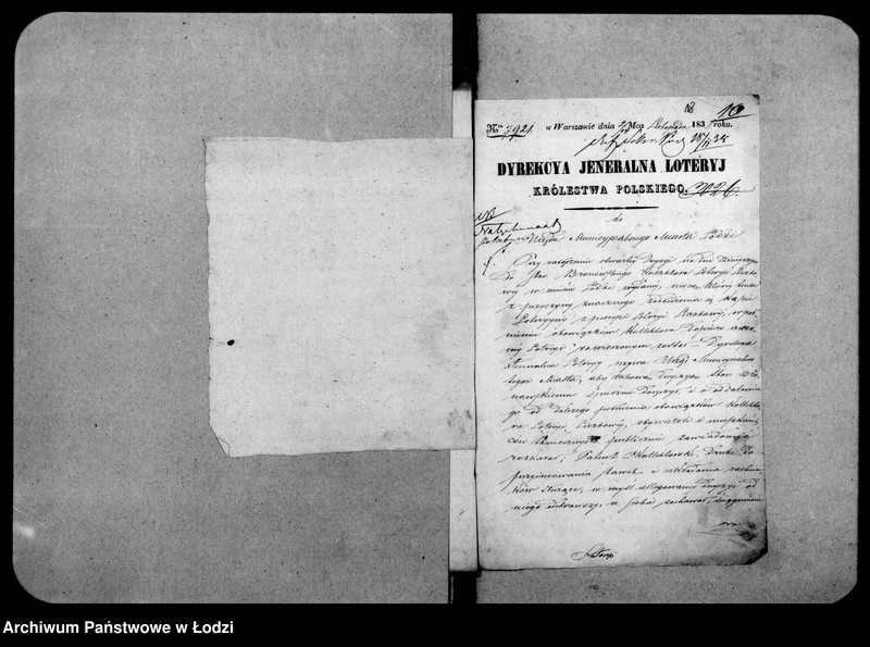 Obraz 17 z jednostki "Akta tyczące się zakazu gry w loterię prywatną"