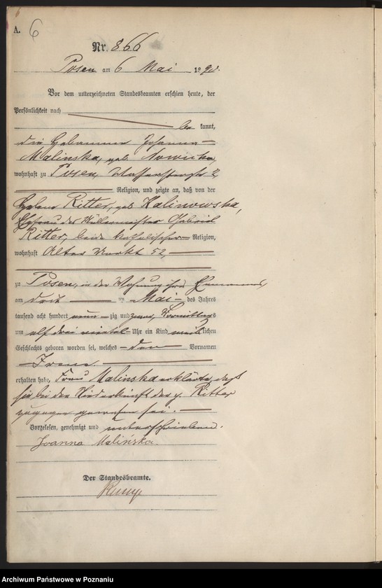 Obraz 9 z jednostki "Księga urodzeń t. III"