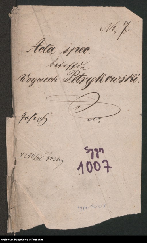 Obraz 2 z jednostki "A. betr. Wojciech Petrykowski, Gastwirt"