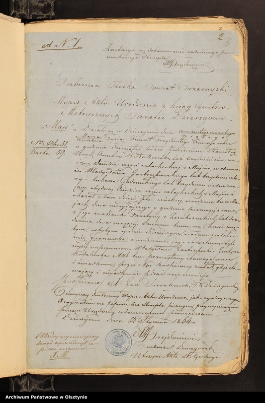 image.from.unit.number "Annexa Ślubów z Parafii Janowiec z roku 1864-go"