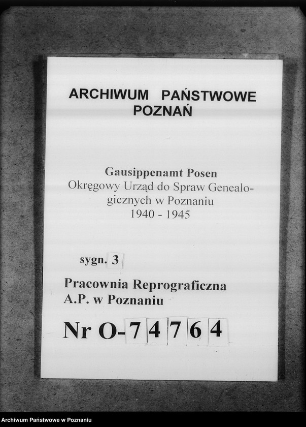 Obraz 1 z jednostki "Mittelungsblätter an die Kreissippenämter für das Geschäftsjahr 1944/45"