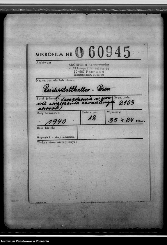 Obraz 2 z jednostki "Zarządzenia w sprawie zwalczania zaraźliwych chorób"