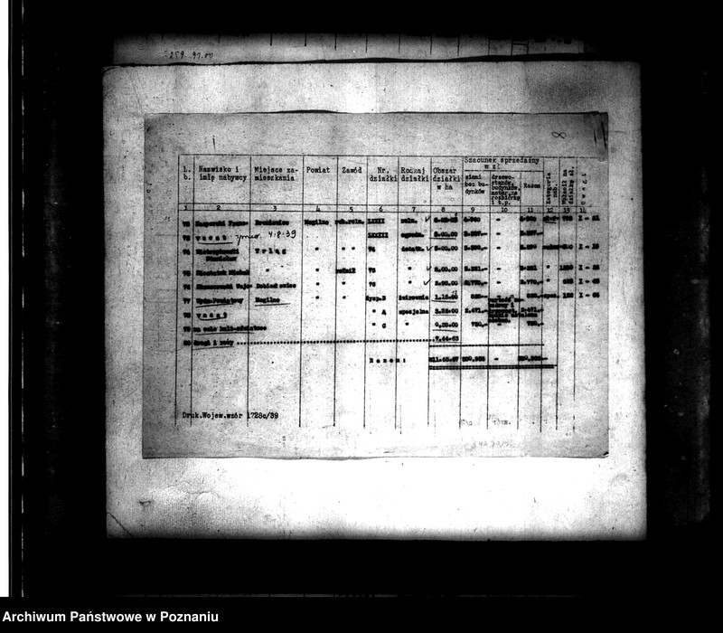 Obraz 12 z jednostki "Przymusowy wykup na cele reformy rolnej majątku Broniewice"
