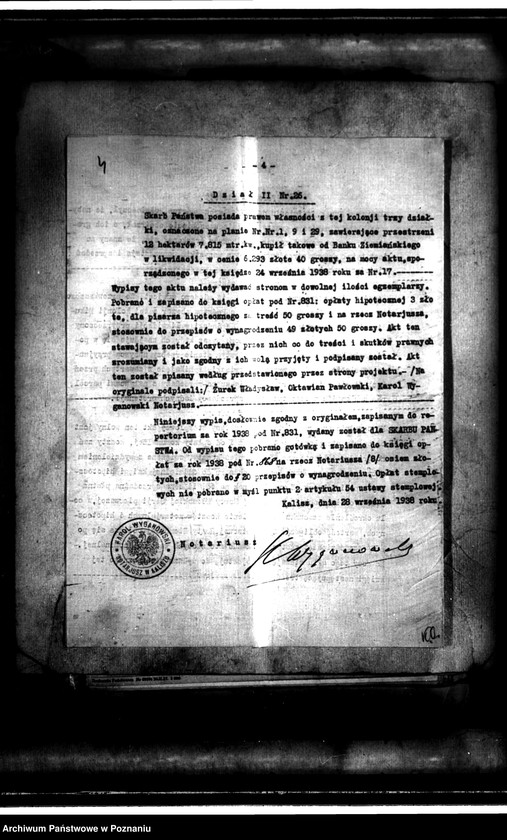 Obraz 8 z jednostki "Mikulice, nabycie nieruchomości w trybie art. 8 ustawy o wykonaniu reformy rolnej"