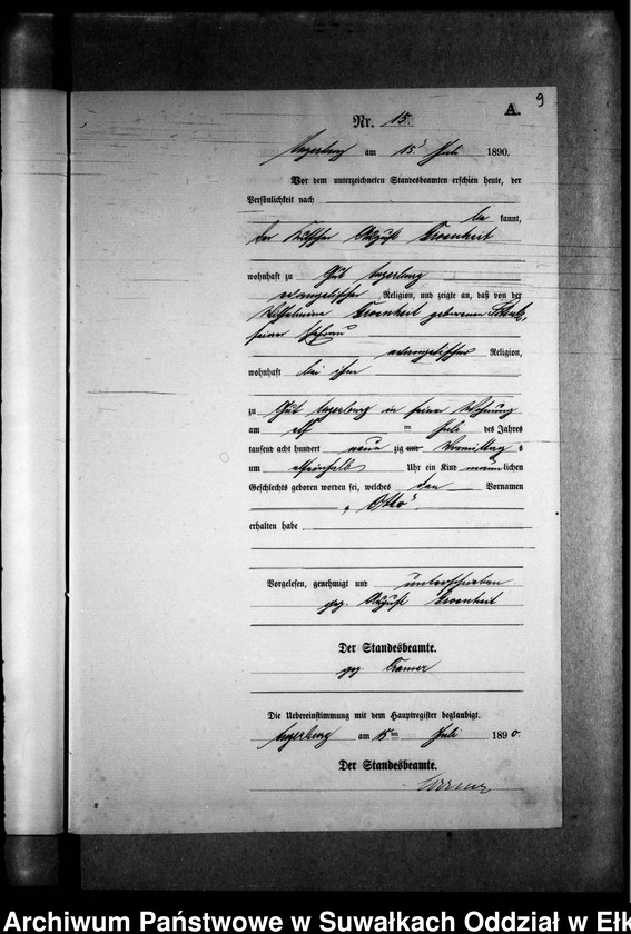 image.from.unit.number "Geburts-Neben-Register des Preussischen Standes-Amtes Kehlen Kreis Angerburg"