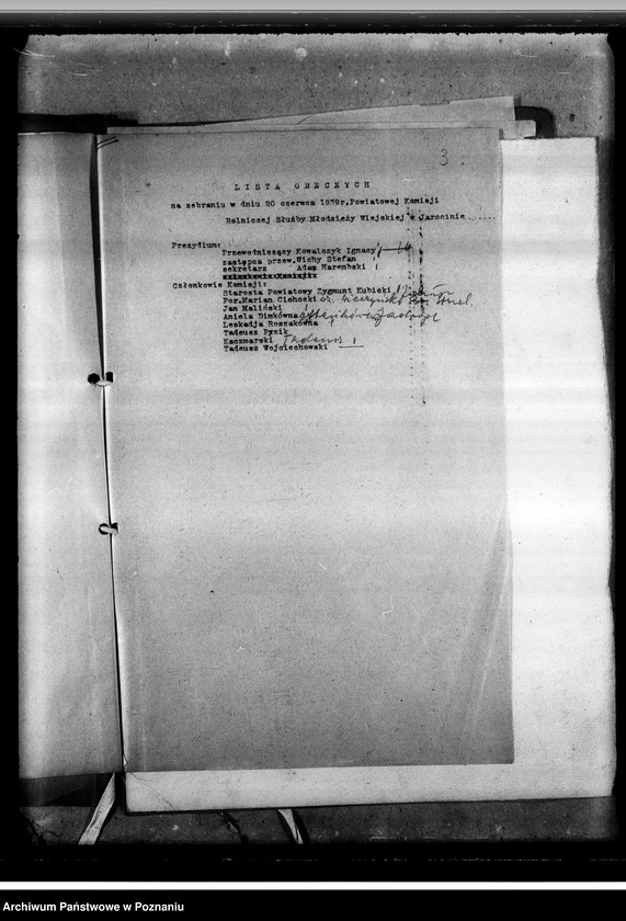 Obraz 7 z jednostki "Powiatowa Komisja Rolniczej Służby Młodzieży Wiejskiej - regulamin, protokoł zebrania"