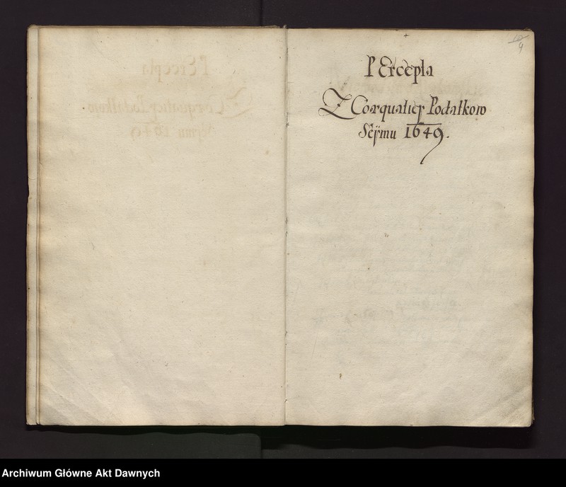 image.from.unit.number "Perceptarz ex coaequatione sejmu 1649 warszawskiego i poborów uchwalonych."