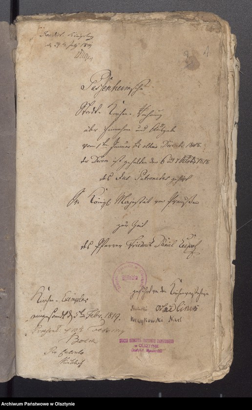 image.from.unit.number "Passenheimsche Stadt Kirchen Rechnung über Einnahme und Ausgabe"