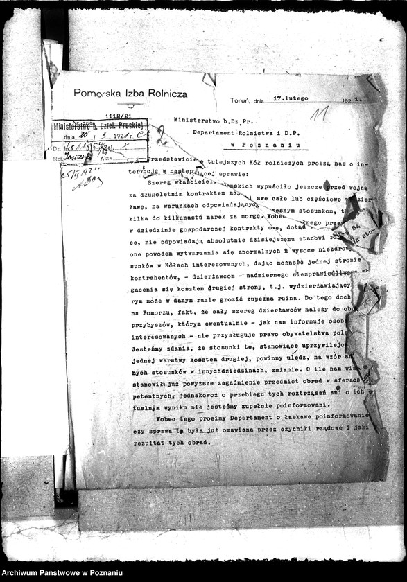 Obraz 15 z jednostki "[Projekty ustaw i rozporządzeń do Sejmu Ustawodawczego]"