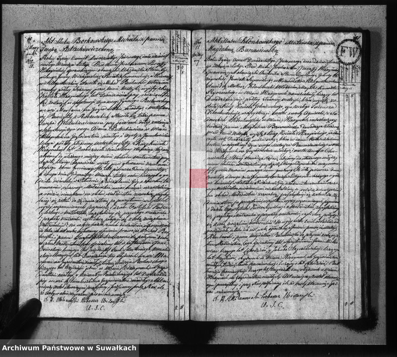 image.from.unit.number "Akta zaślubionych gminy wiżańskiey obwodu seyneńskiego, w województwie augustowskim od dnia 1-go stycznia do dnia ostatniego grudnia 1821 roku"