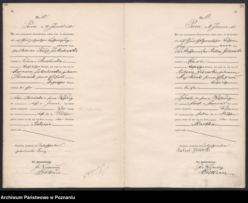 Obraz 8 z jednostki "Księga miejscowa urodzeń"