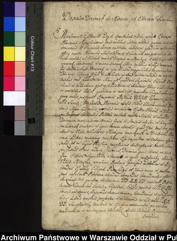 image.from.unit.number "Kopia ekstraktu z ks. konsystorza płockiego donacji w 1616 r. przez biskupa płockiego Marcina Szyszkowskiego dziesięciny snopowej z dóbr Nieksyno kościołowi parafialnemu w Tłuchowie"