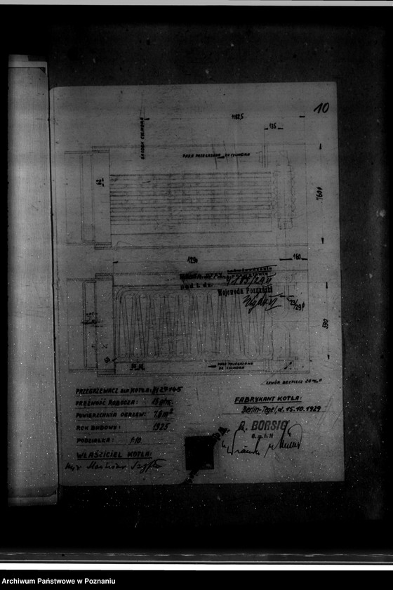 Obraz 14 z jednostki "Gorzelnia rolnicza St. Szyftera we wsi Gutowo Wielkie powiat wrzesiński nr woj. kotła 6387"