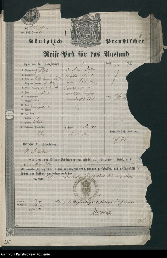 Obraz 17 z jednostki "A. betr. den dr Kasimir /Schultz/ Szulc"